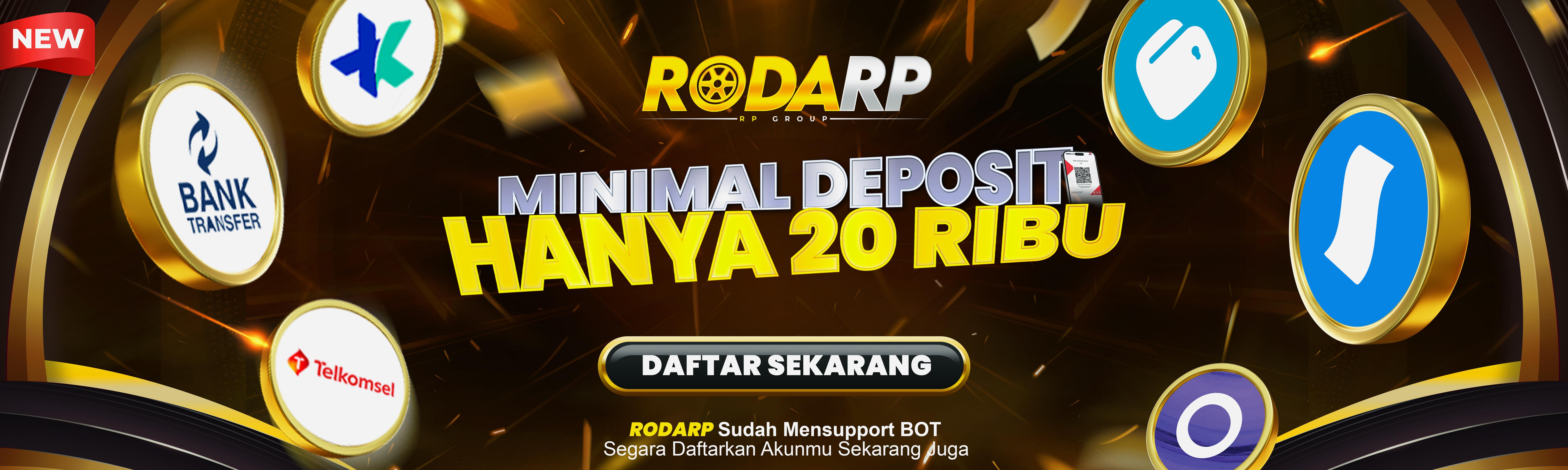 RODARP MINIMAL DEPOSIT 20 RIBU