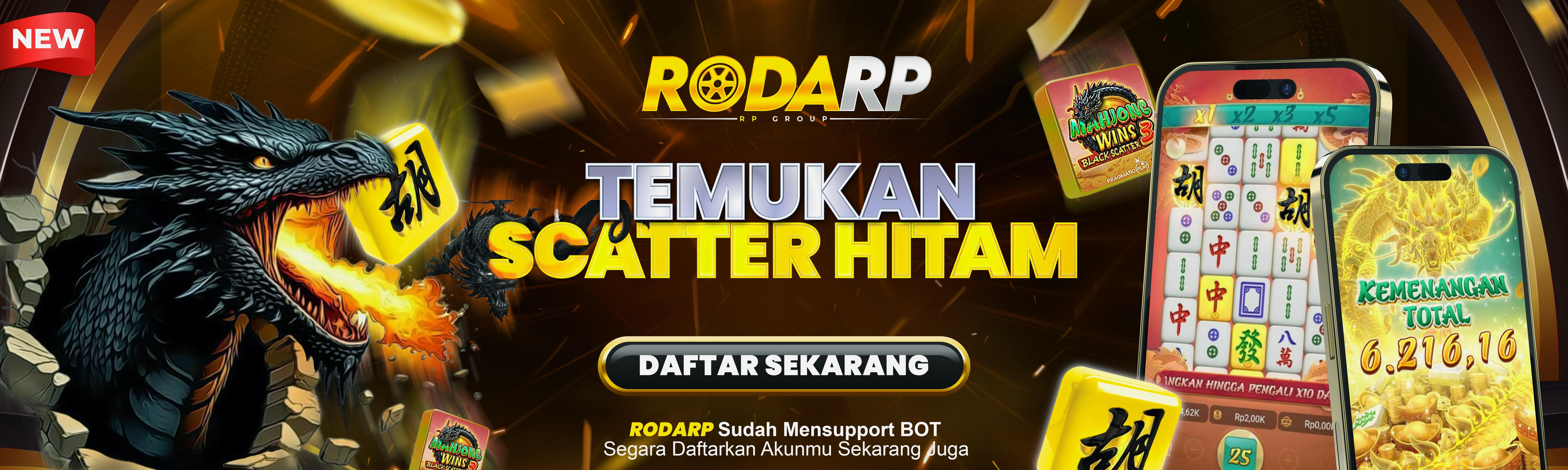 RODARP MAHJONG SCATTER HITAM
